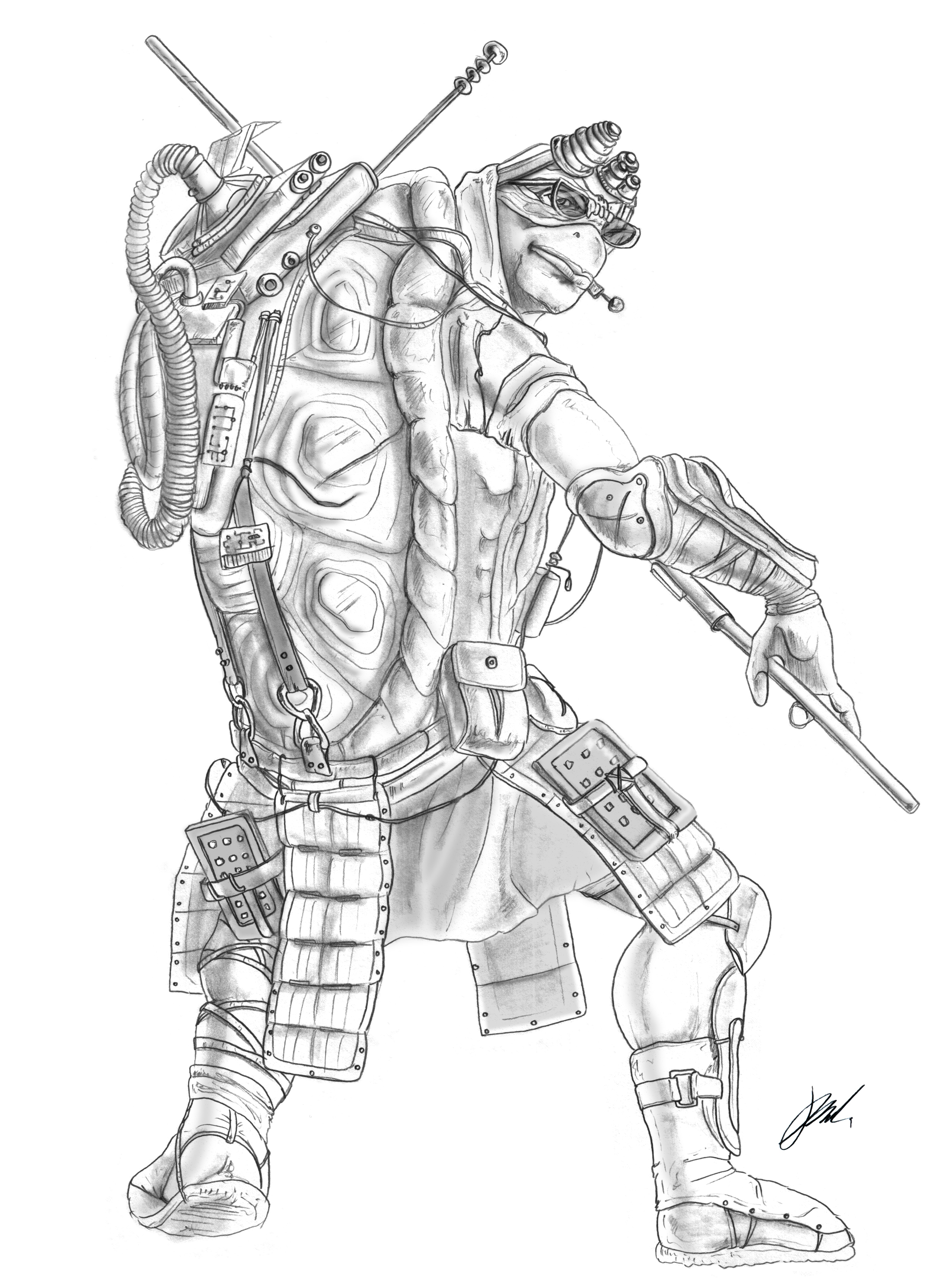 2159x2975 Teenage Mutant Ninja Turtles Drawings