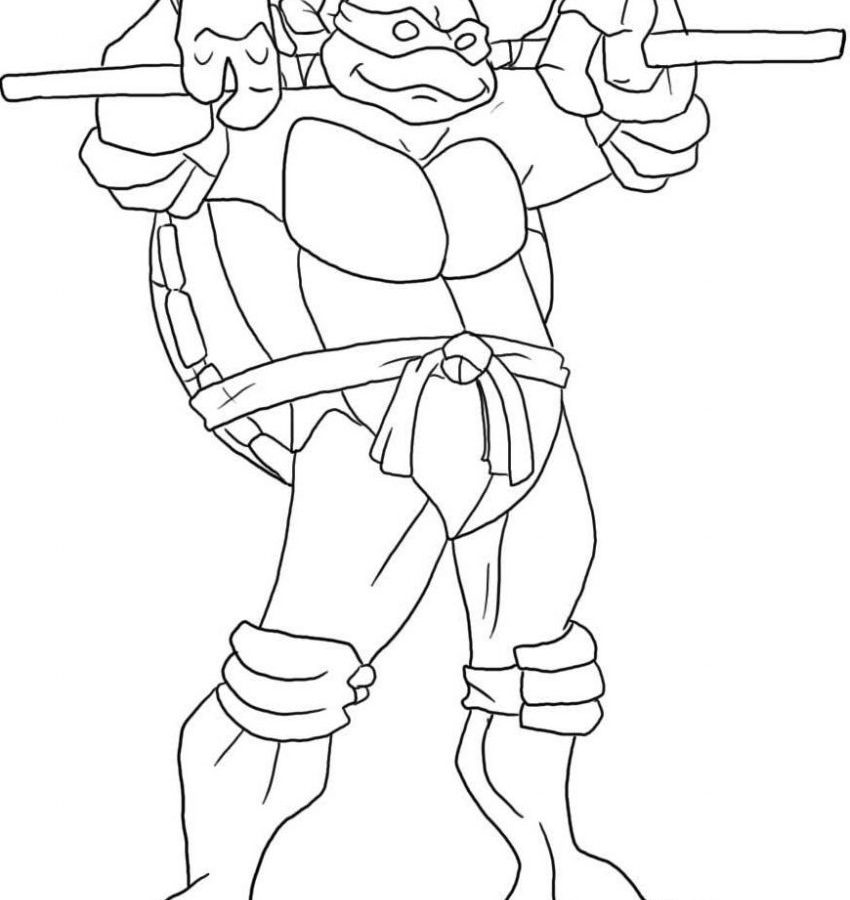 850x900 Coloring Teenage Mutant Ninja Turtles Photo For Toddler Fantastic