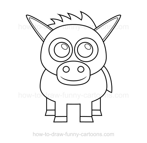 500x488 To Draw A Donkey