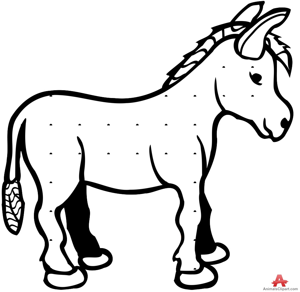 999x971 Baby Donkey Outline Drawing Free Clipart Design Download