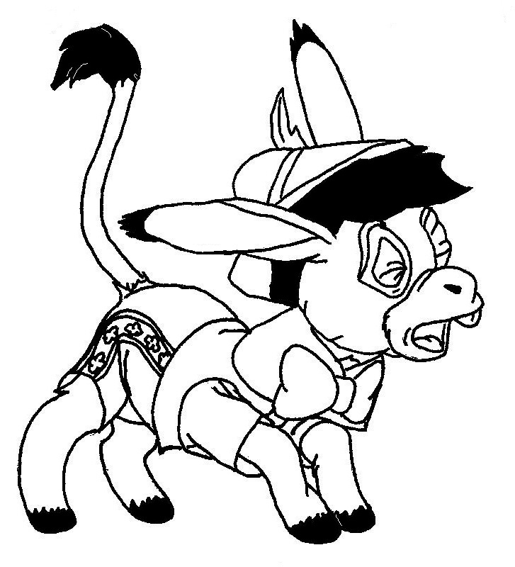 727x800 Pinocchio As A Donkey, Sketch By Reclusivewriter