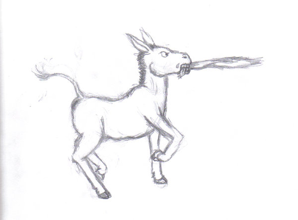 600x444 Revised Donkey Sketch By Klaypersonne