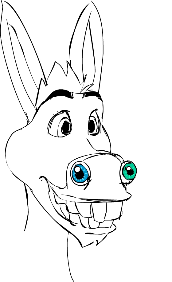 560x919 Shrek Donkey By S0s2