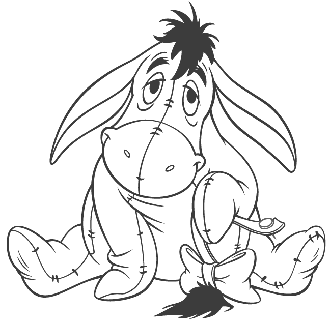 648x635 How To Draw Eeyore From Winnie The Pooh With Easy Step By Step