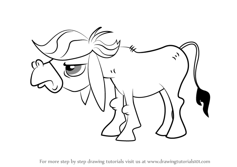 800x565 Learn How To Draw Cranky Doodle Donkey From My Little Pony