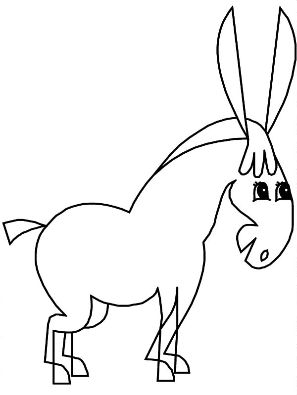 600x799 Mexican Donkey Outline Coloring Pages Color Luna