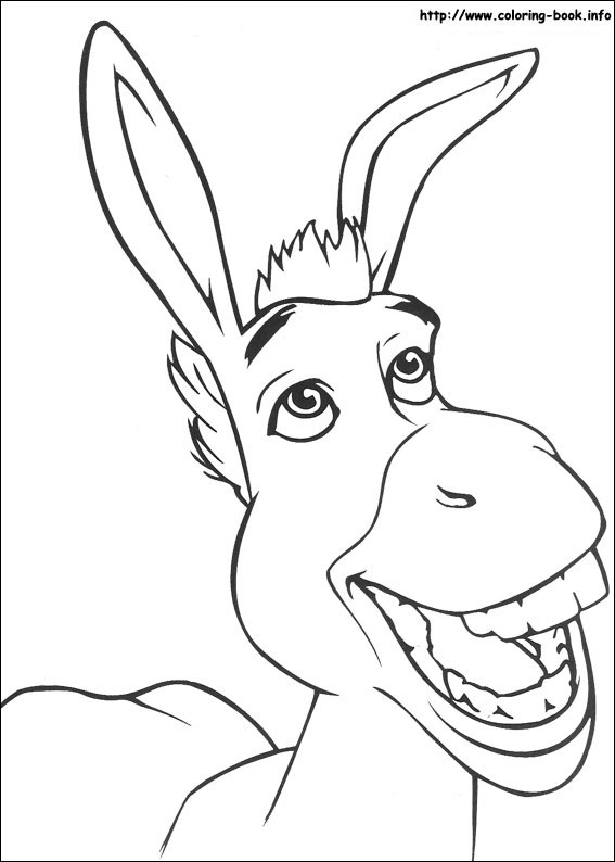 567x794 Here's A Donkey You Might Know To Colour In. To Meet The Magical