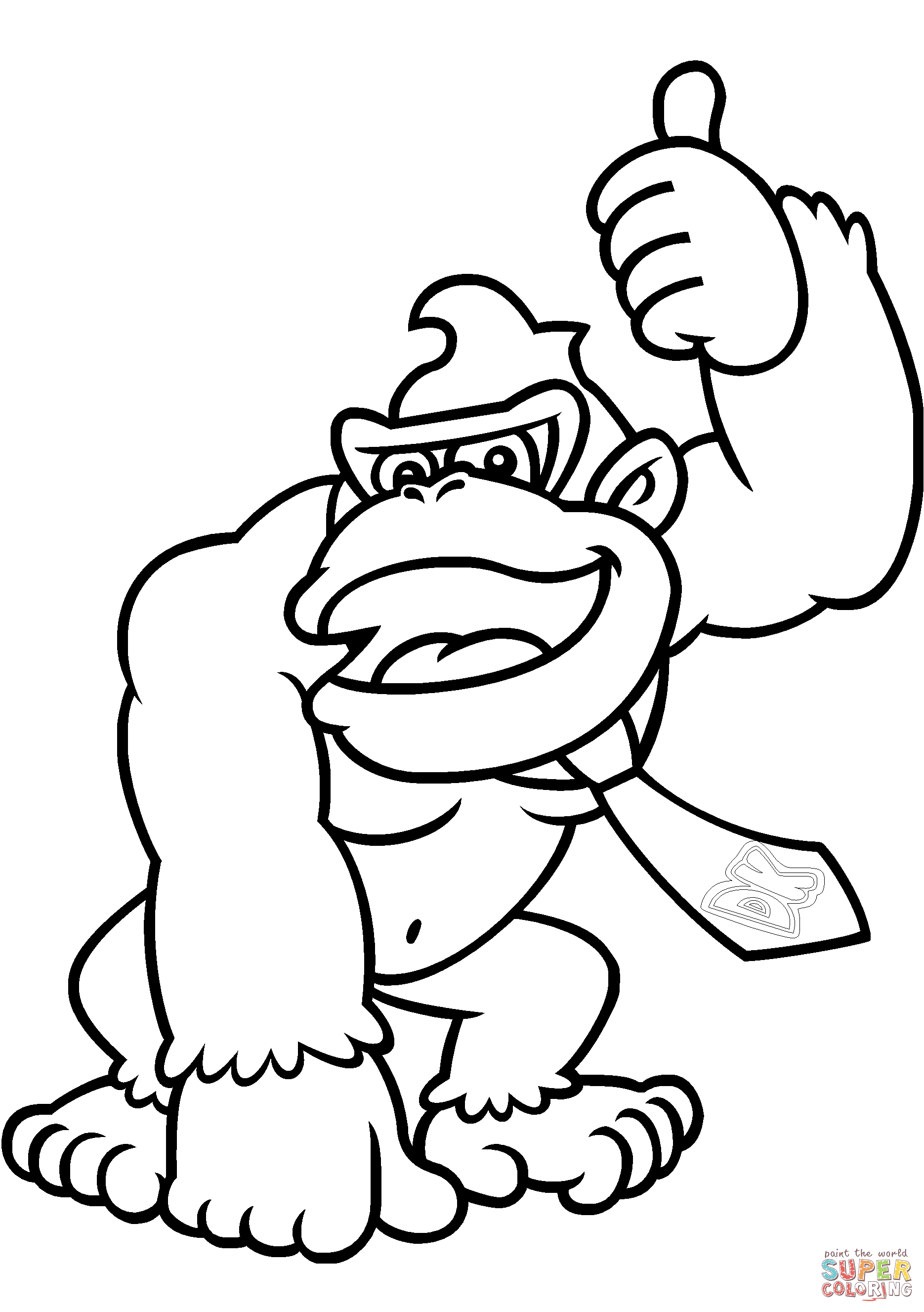 1870x2654 Donkey Kong Coloring Book Pages Printable In Sweet Page Country