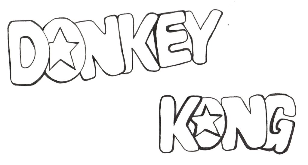 1024x550 Donkey Kong Logo By Brainglitches