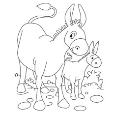 230x230 Top 10 Free Printable Donkey Coloring Pages Online