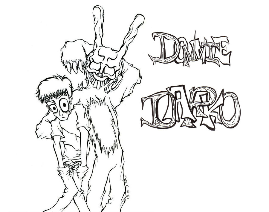 900x710 Donnie Darko And Frank Fanart By He2pockysticks