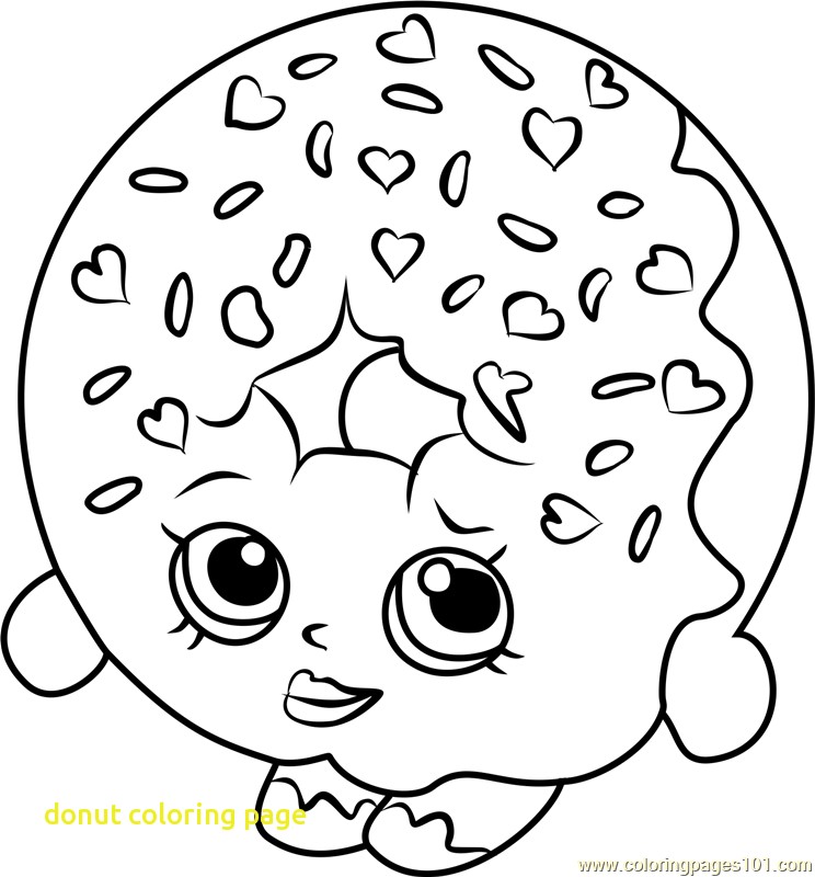 744x800 Donut Coloring Page With Coloring Pages
