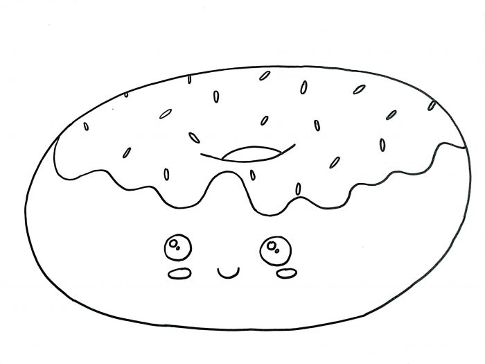 700x525 How To Draw A Donut Drawing Tutorials How To Draw Step By Step