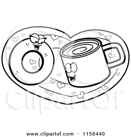 450x470 Cartoon Of A Scared Donut Mascot