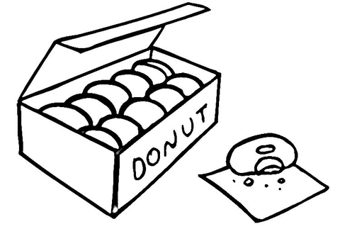 480x354 Donuts Coloring Page Free Printable Coloring Pages
