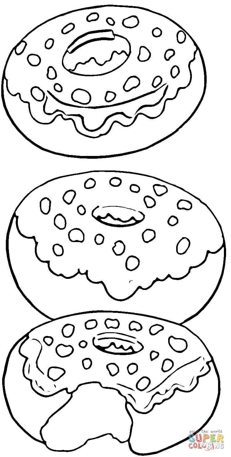 750x1480 Tasty Donuts Coloring Page Free Printable Coloring Pages