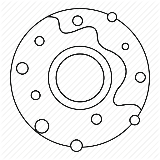 512x512 Chocolate, Donut, Food, Line, Outline, Sugar, Thin Icon Icon