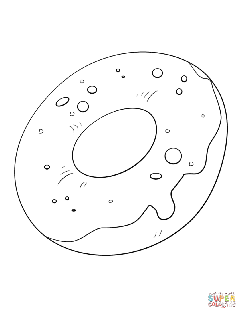 848x1098 Doughnut Coloring Page Free Printable Coloring Pages