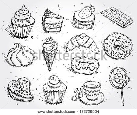 450x376 Drawn Doughnut Cupcake