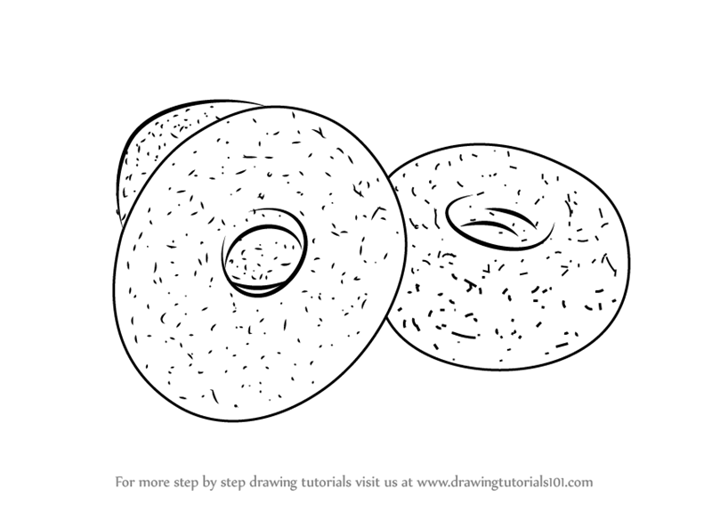800x567 Learn How To Draw Donuts (Snacks) Step By Step Drawing Tutorials