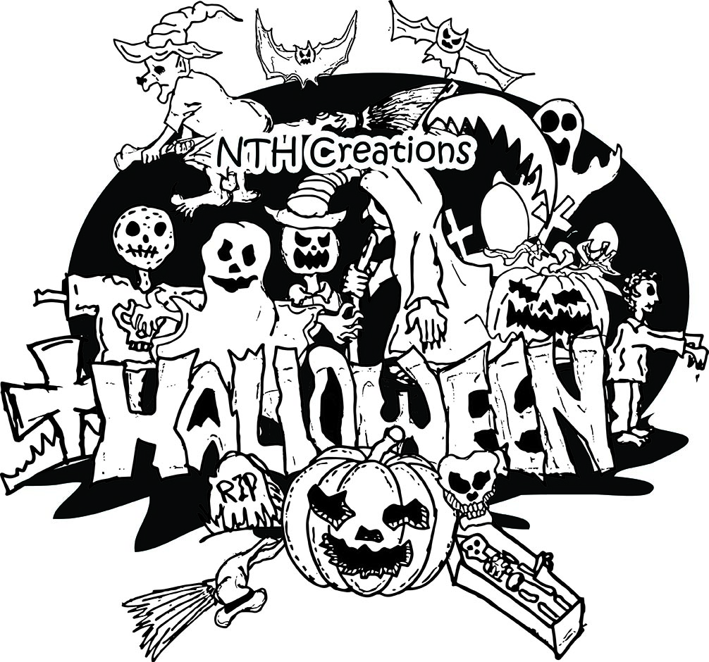 Free Halloween Doodle Art Hallowenorg