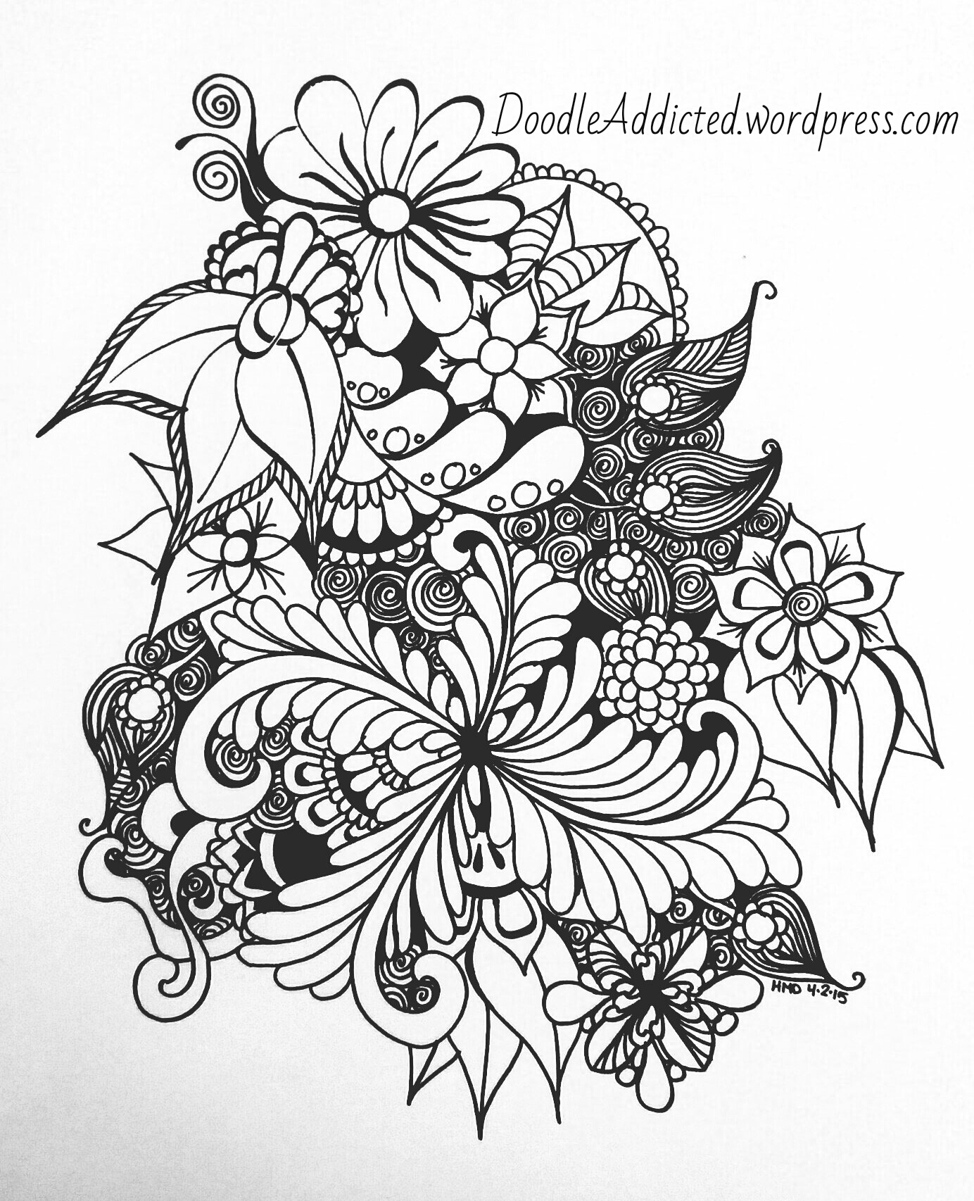 1384x1706 Spring Doodle Drawing Doodle Addicted