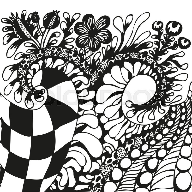 800x800 Abstract Background With Doodling Hand Drawn Patterns, Amazing