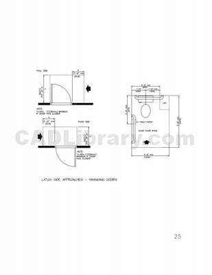309x400 Swinging Door And Toilet Details