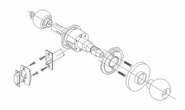 644x382 730 5831 Stainless Steelcylindricalentrance Door Knob Lock