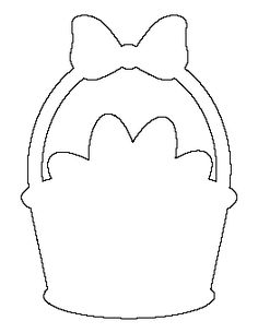 236x305 Easter Basket Pattern. Use The Printable Outline For Crafts