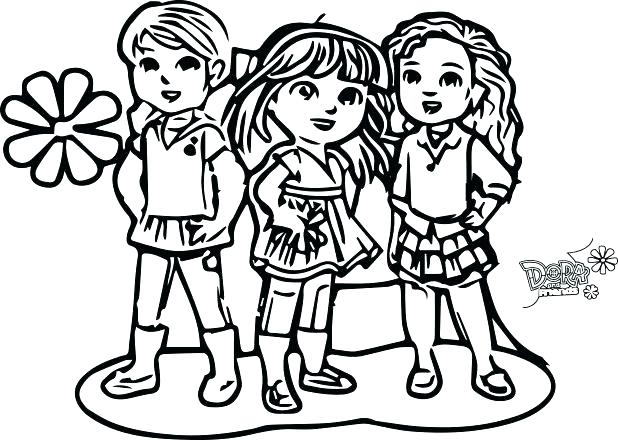 618x440 Dora Free Coloring Pages Explorer Coloring Pages Free Printable