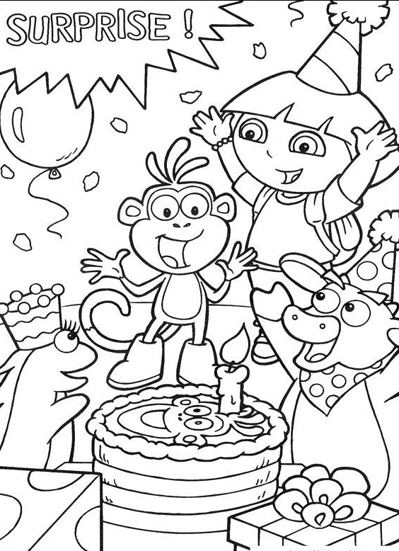 564x778 Dora And Friends Coloring Page Dora The Explorer Coloring Pages