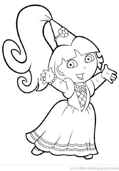 452x650 Dora Free Coloring Pages