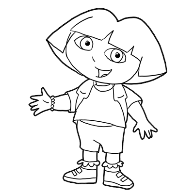 400x400 Drawing Dora The Explorer With Easy Step By Step How To Draw