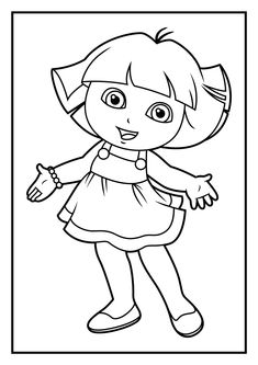235x333 Step Finished Dora Drawing Dora The Explorer With Easy Step By