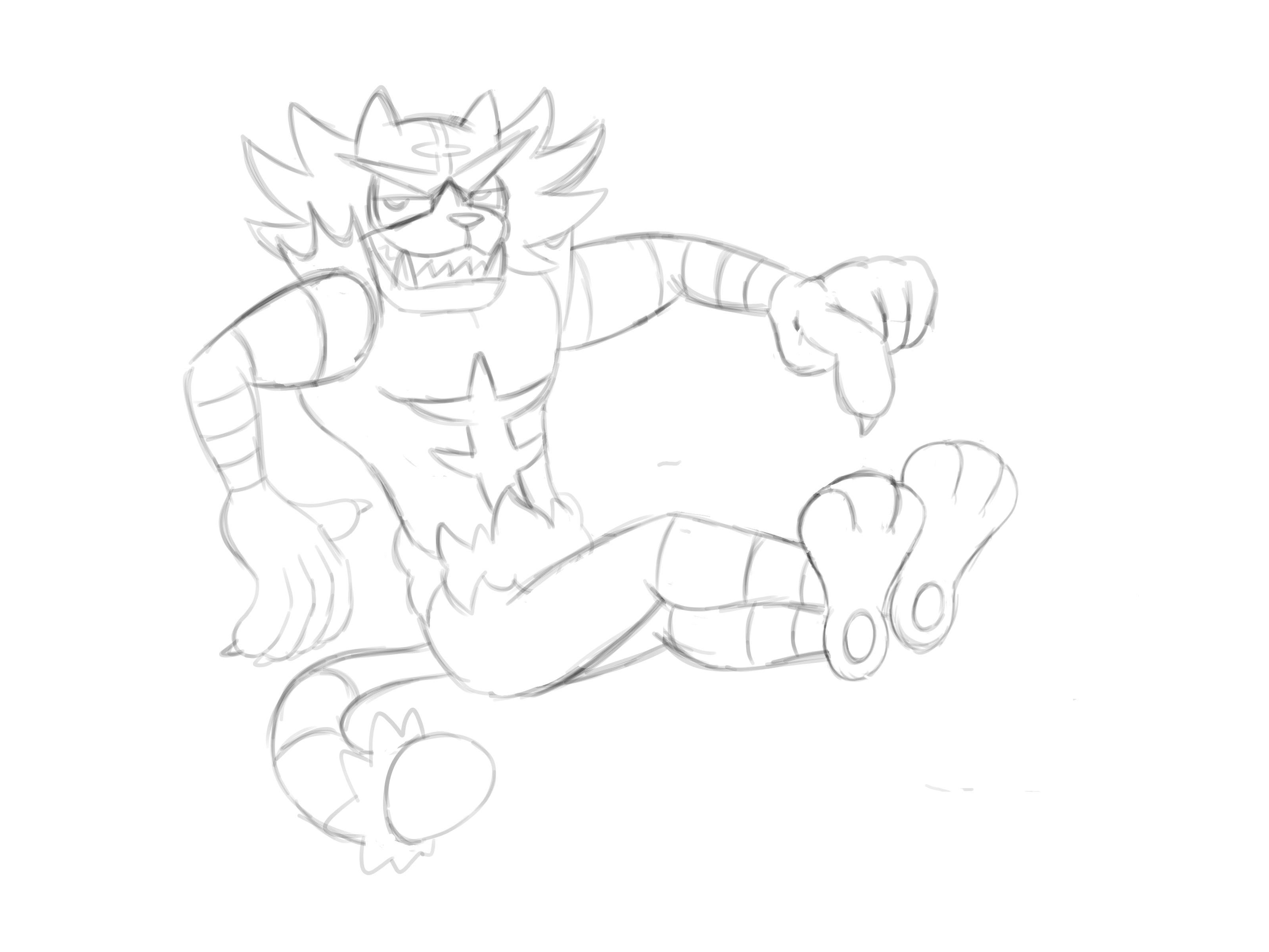 3200x2400 Incineroar Wip By Doritohead