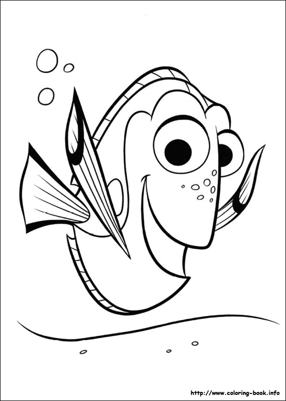 567x794 Dory Coloring Picture