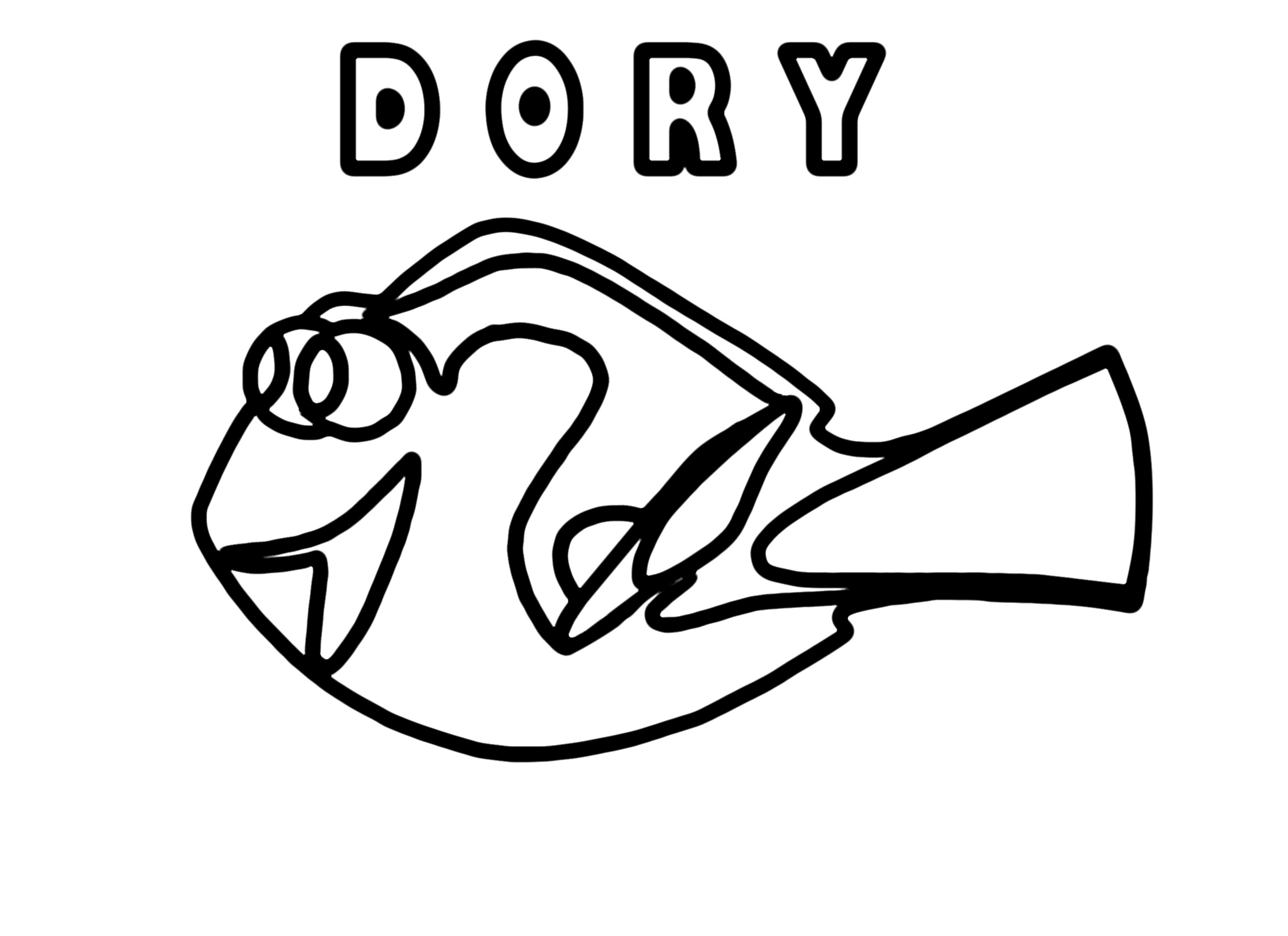 2339x1700 Dory Craft And Coloring Page Into The Mind Of The Artist
