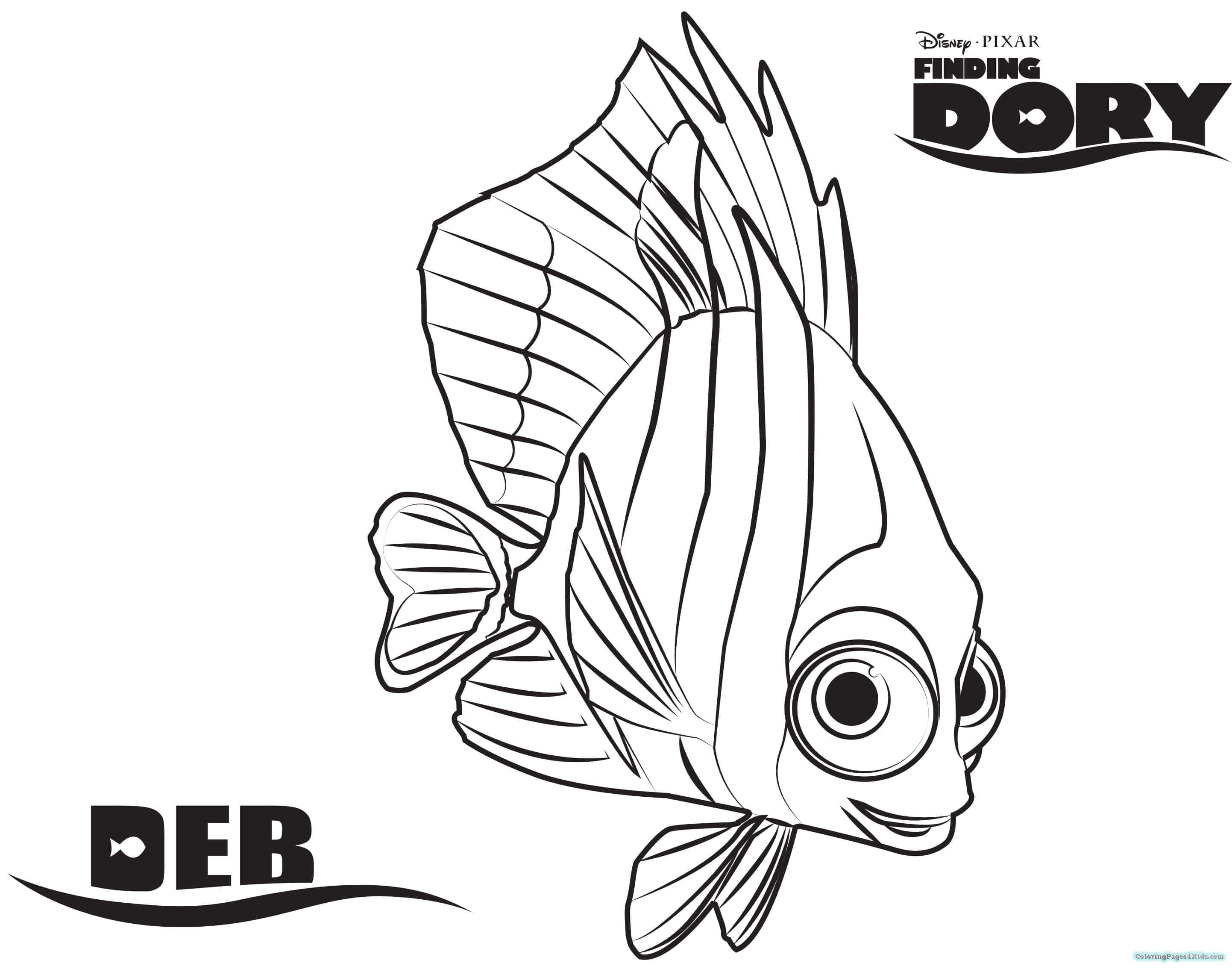2884x2267 Finding Dory Coloring Pages Purple Shells Coloring Pages For Kids