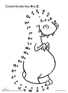 236x323 Connect The Dots Alphabet Dinosaur Worksheets, Worksheets
