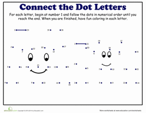 301x232 Dot To Dot Alphabet M Worksheet