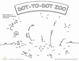 301x232 Dot To Dot Animal Worksheets