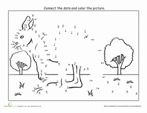 301x232 Kangaroo Dot To Dot Worksheet