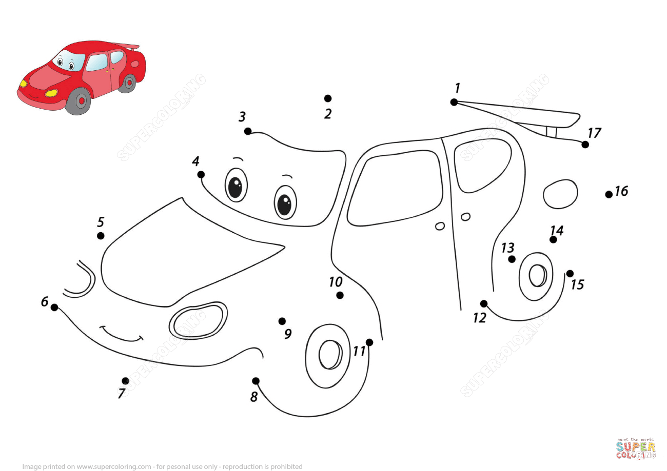 Dot to Dot Cars at GetDrawings | Free download