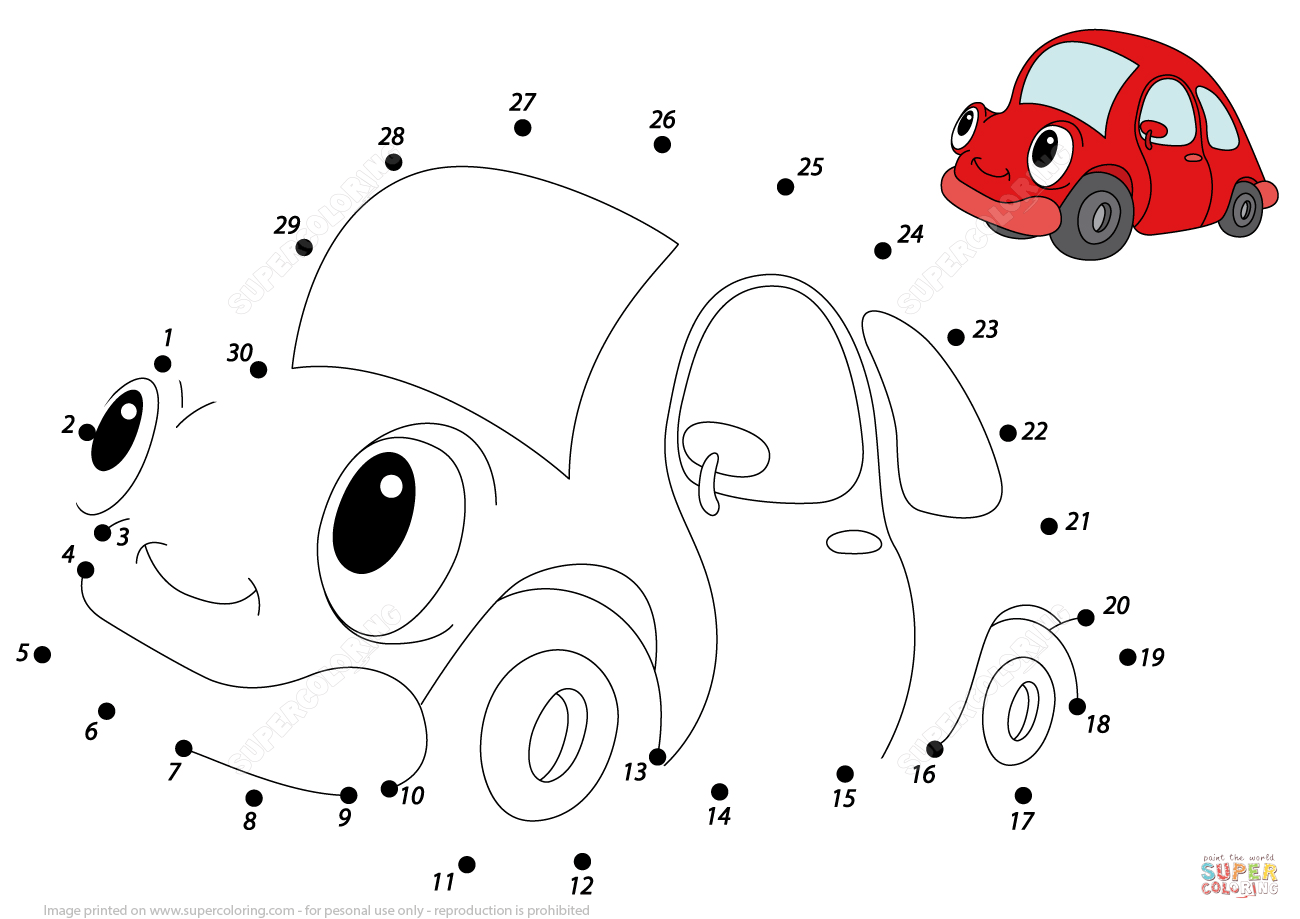 Dot to Dot Cars at GetDrawings | Free download