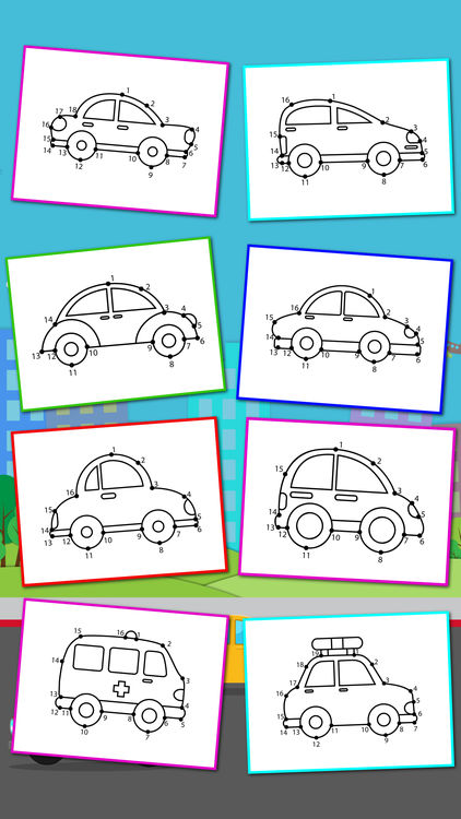 422x750 Cars Connect The Dots And Coloring Book