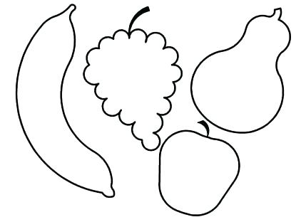 422x312 Fruits Shapes For Coloring Fruits Shapes For Coloring The Hungry