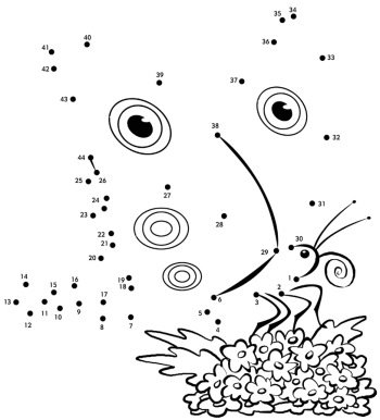 350x386 Dot To Dot Printables Feltmagnet