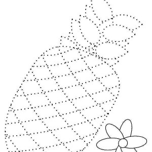 300x300 A Drawing Pernambuco Pineapple Coloring Page A Drawing