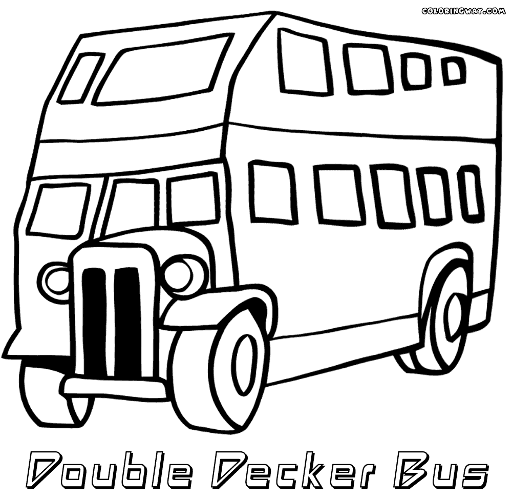 1000x973 Double Decker Bus Coloring Pages Coloring Pages To Download